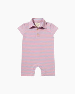 SS STRIPED POLO SHORTIE ROMP