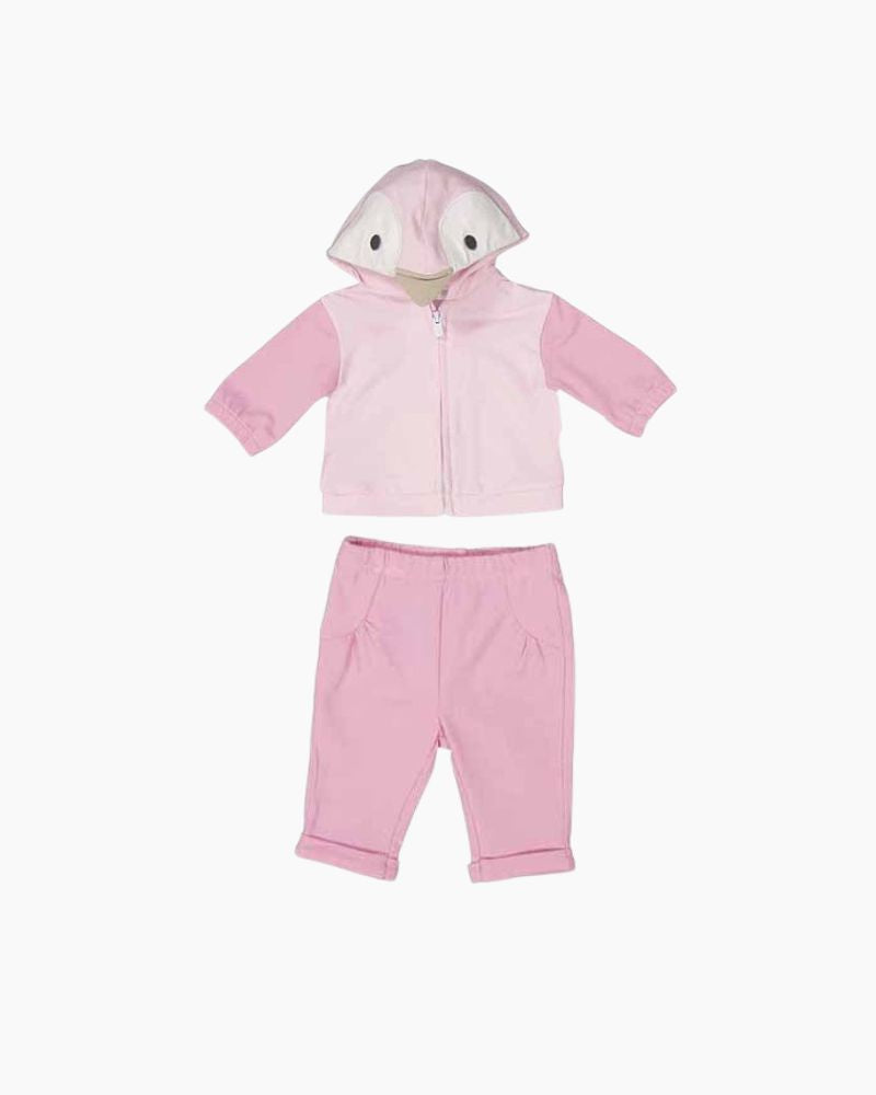 LS BIRD ZIP HDY/PANT SET