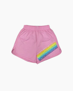 RAINBOW SEQUIN P/O SHORT