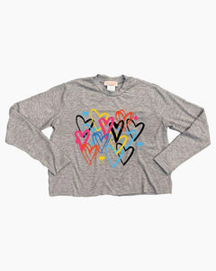 LS GRAFFITI HEARTS TEE