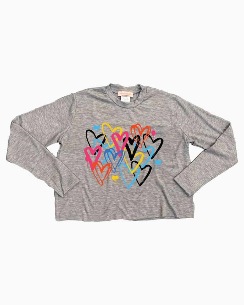 LS GRAFFITI HEARTS TEE