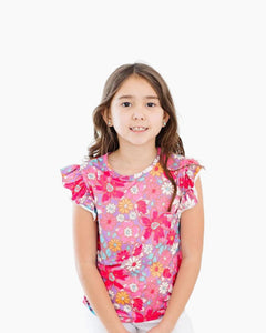 CS HAWAIIAN FLRL RUFFLE TEE