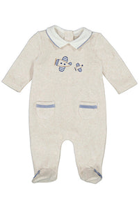 COLLAR DTL AIRPLANE FOOTIE