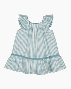 CS VERT STRIPES LADDER DTL DRESS