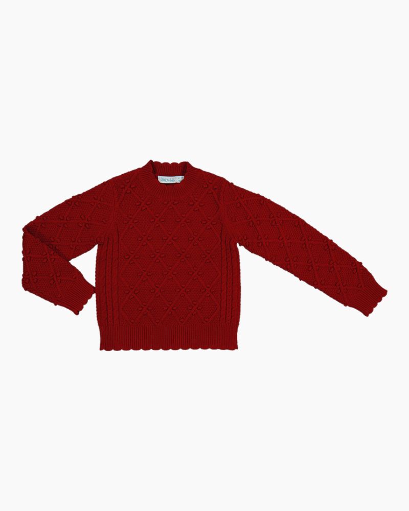 LS DIAMOND STITCH SWEATER