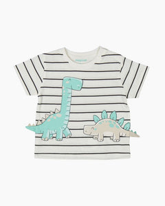 SS STRIPED DINOSAURS TEE