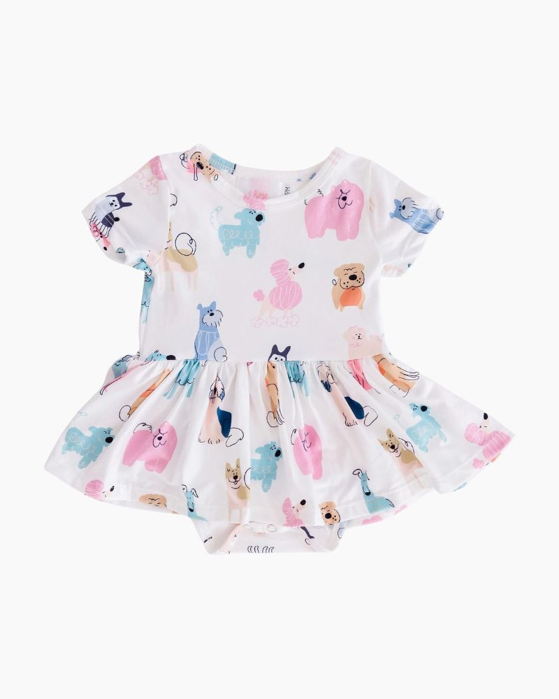 SS PUPPY PALS TWIRL BDYST DRESS