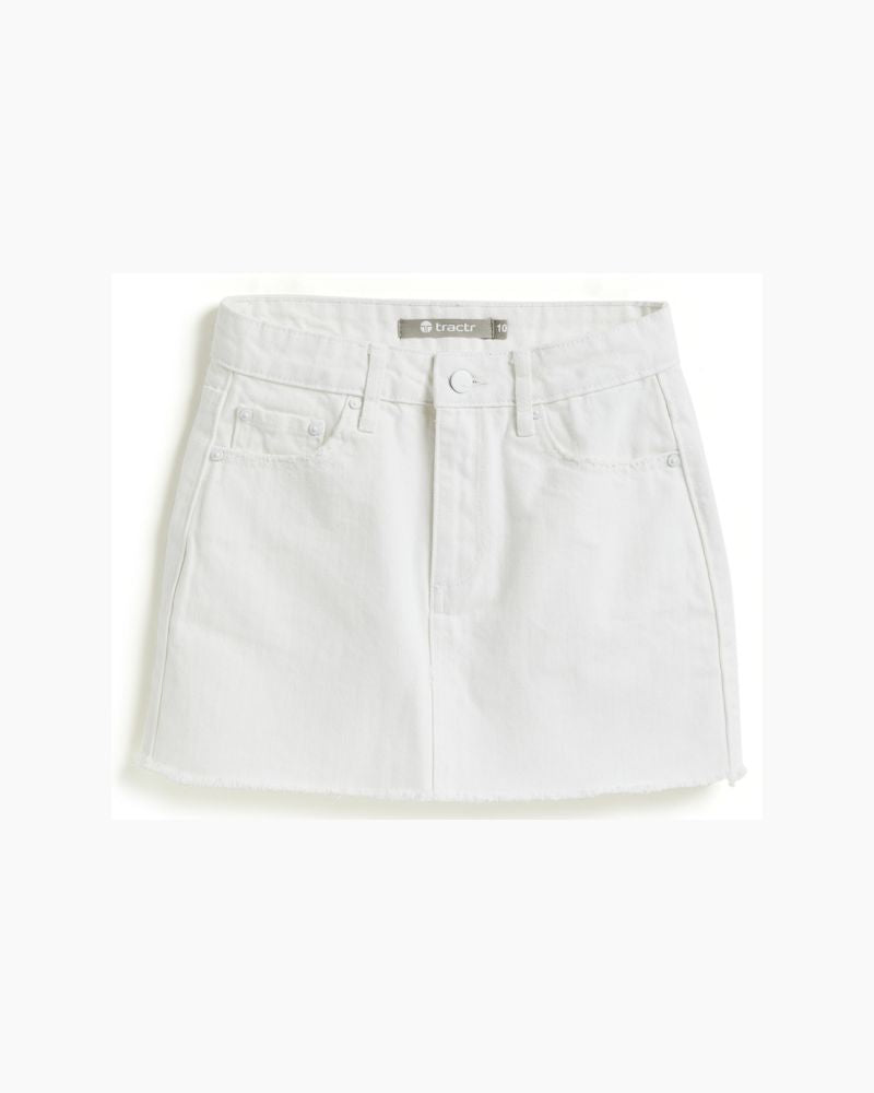 FRAY HEM MINI SKIRT