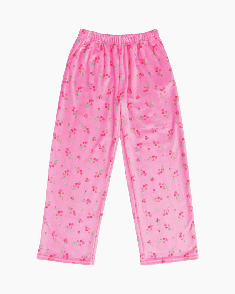 THEME FLOWERS FLEECE PANT