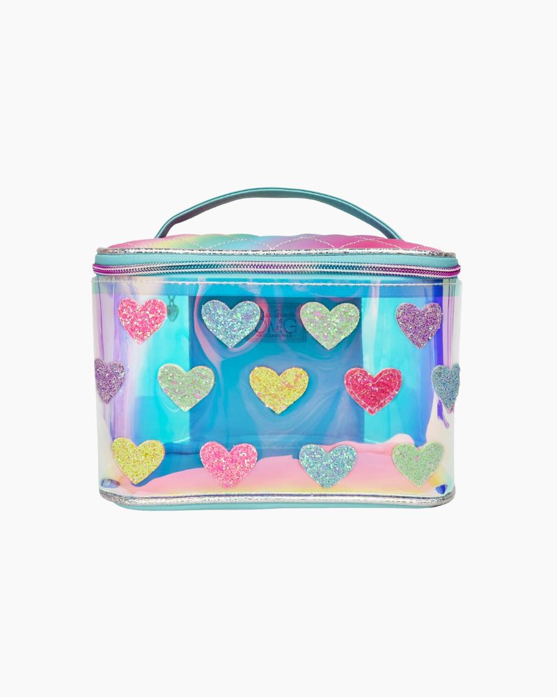 GLITTER HEART-PATCHED BAG