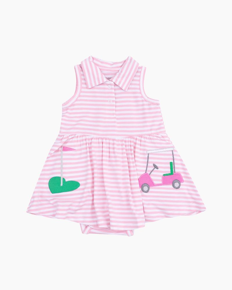 SL GOLF APPLQ POLO CLR BDYST DRESS