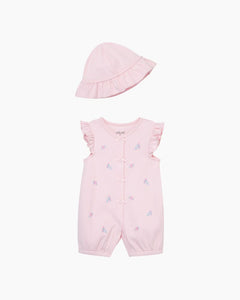 CS ROSEBUDS ROMPER + HAT