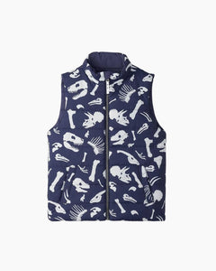 SL DINO FOSSILS QUILTED VEST