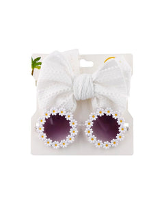 DAISIES OUTLINE SUNGLASSES - WHITE (0-18M)