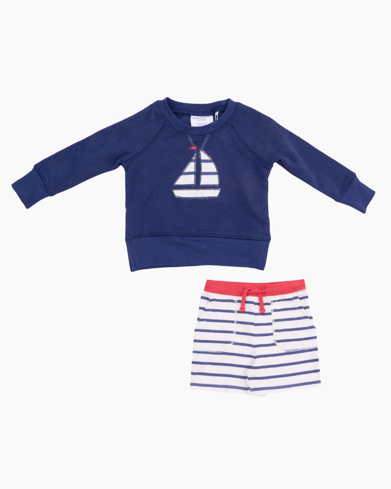 LS SAILBT FR TERRY RGLN SWTSHRT/SHORT