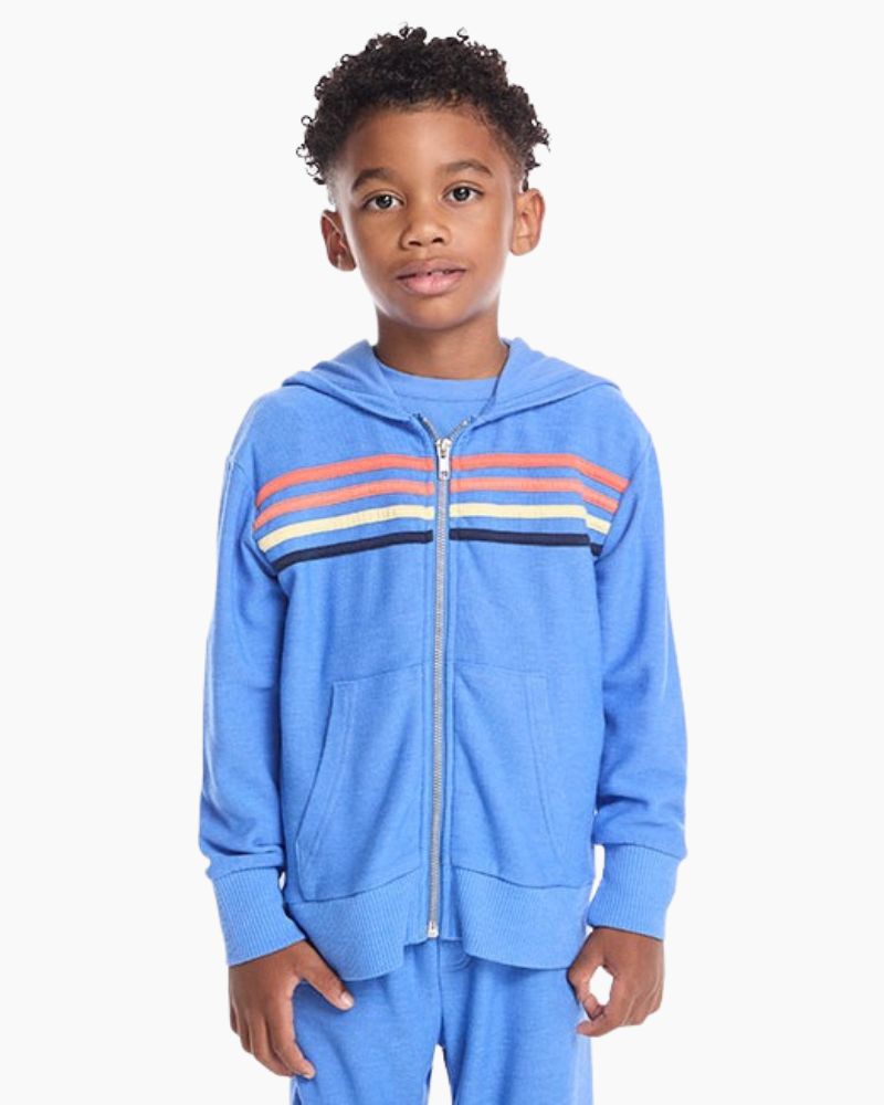 PAXTON STRIPES ZIP HOODY