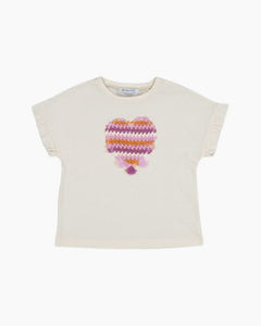 CS MACRAME HEART TEE