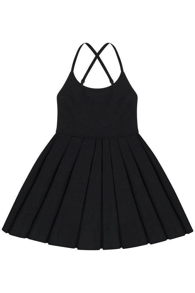 Sleeveless Pleat Skirt Tennis Dress