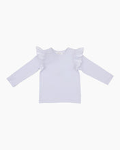 Load image into Gallery viewer, LS SOLID RUFFLE TEE
