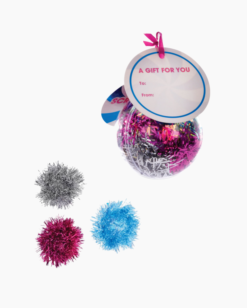 TINSEL SCRUNCHIES ORNAMENT