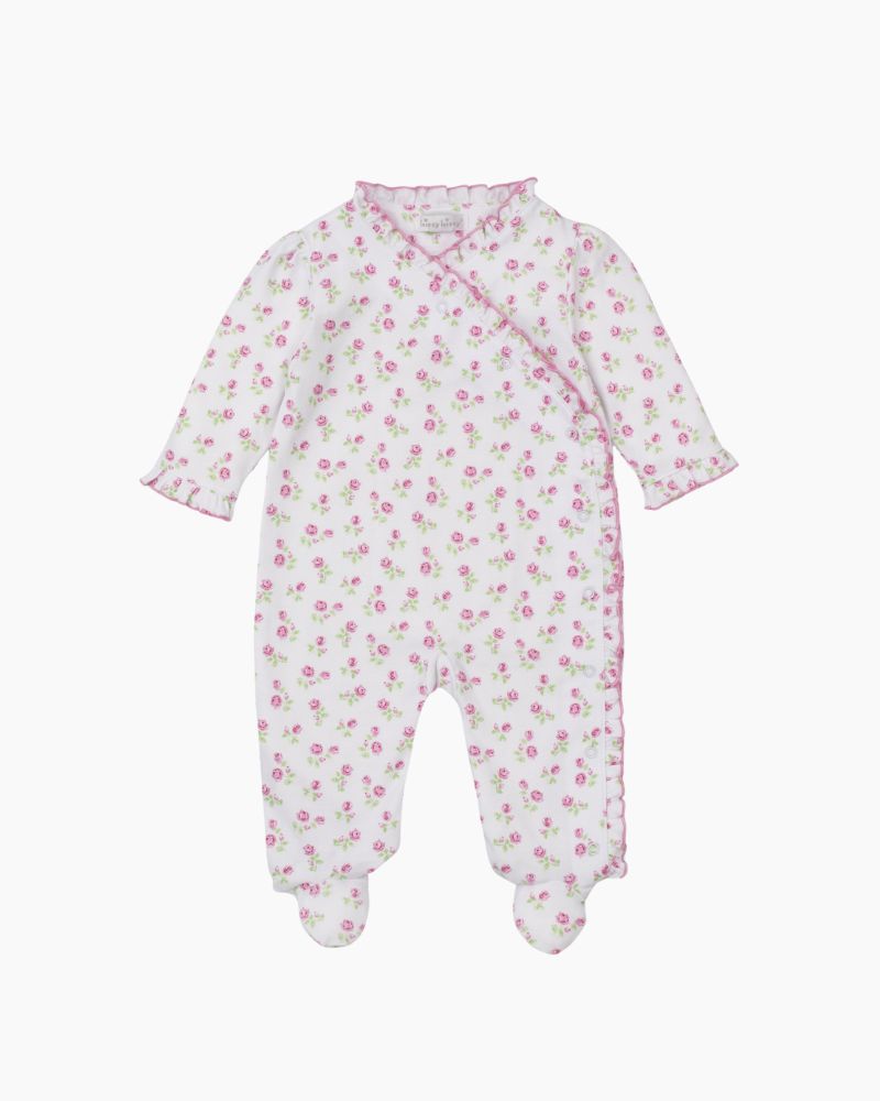 LS ROSY ROSES KIMONO FOOTIE