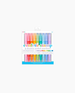 DOUBLE-ENDED MARKERS CONFETTI STAMP