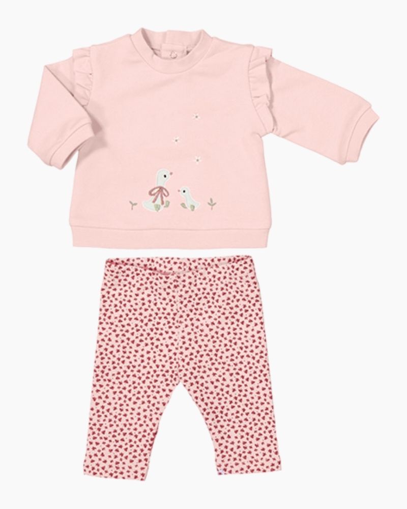 LS RFL SHLDR GOOSE SWTSHRT/PRINT LEG SET