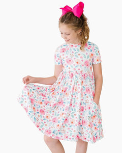 SS ROSETTES PCKT TWIRL DRESS