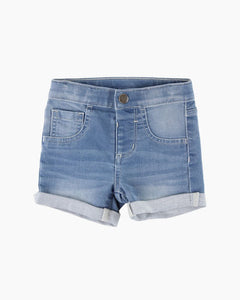 ROLL HEM DENIM SHORT