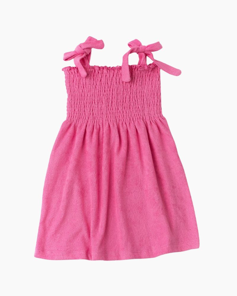 SL SMOCKED TOP TERRY DRESS