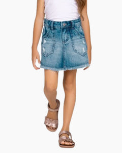 POCKET DTL DENIM SKIRT