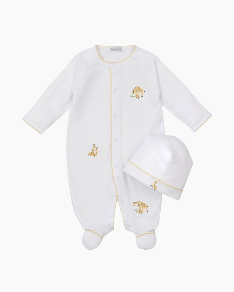 LS GIRAFFE SCHFFLI FOOTIE + HAT