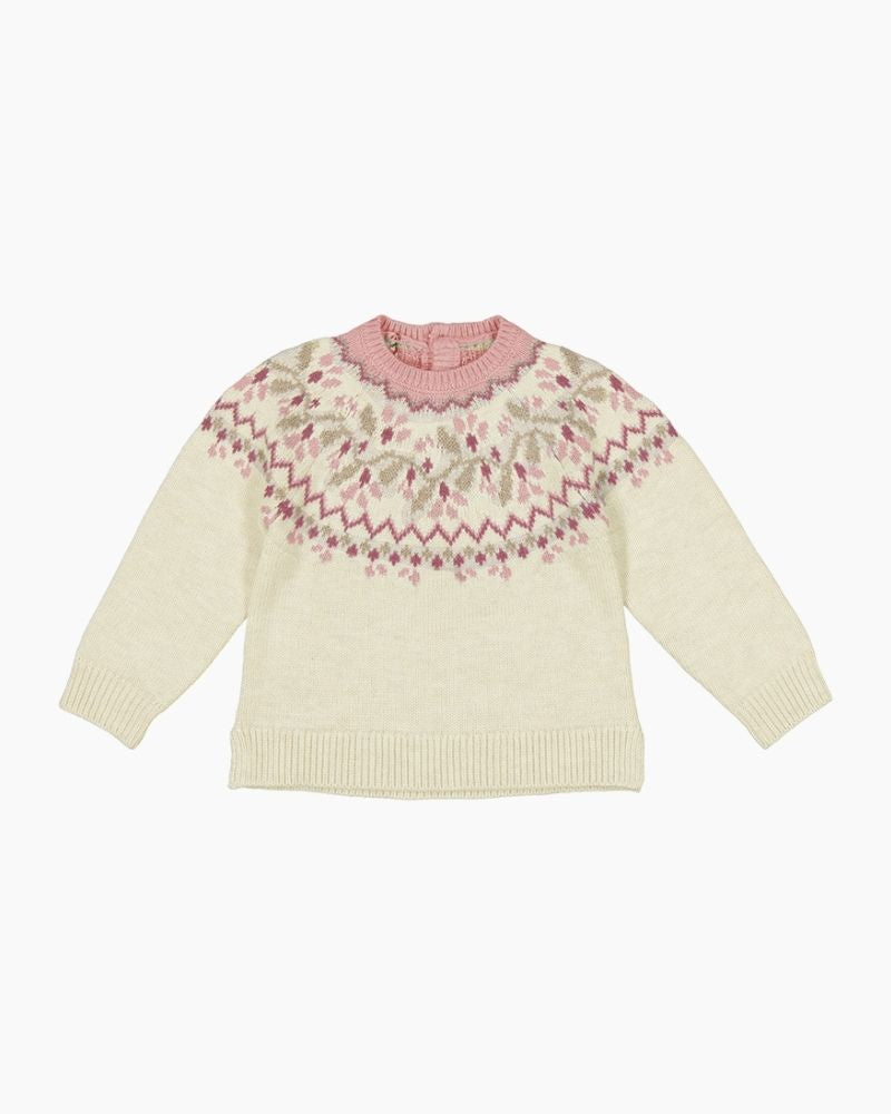 LS FAIRISLE NECK SWEATER