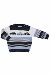 VARIEGATED STRIPE SCOOTER SWEATER