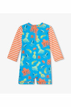 Load image into Gallery viewer, LONG SLEEVE OCTOPUS SUNSUIT
