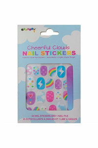 CHEERFUL CLOUDS NAIL STICKERS