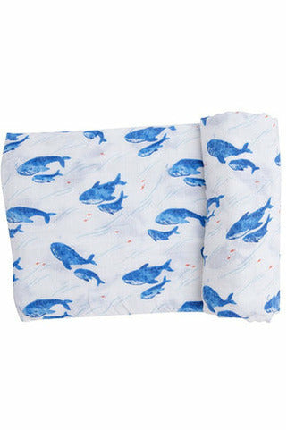 BLUE WHALE SWADDLE