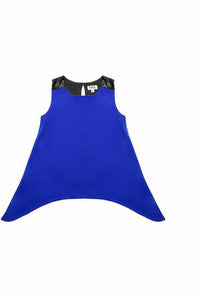 SHARKBITE HEM CHIFFON TANK *ADDITIONAL COLORS AVAILABLE*