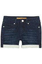 Load image into Gallery viewer, FRENCH TERRY DENIM ROLL HEM SHORT

