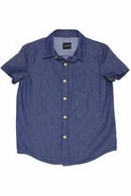 Load image into Gallery viewer, DENIM BUTTON DOWN SHIRT
