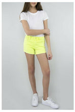 Load image into Gallery viewer, NEON FRAY HEM DNM SHORT
