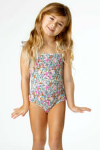 Load image into Gallery viewer, ONE PIECE SMOCKED DITSY FLORAL SUIT
