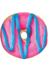 BLUE & PINK DONUT SCENTED PILLOW