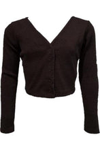 Load image into Gallery viewer, LS RIBBED SNAP DTL CARDIGAN
