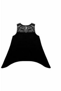 SHARKBITE HEM CHIFFON TANK *ADDITIONAL COLORS AVAILABLE*