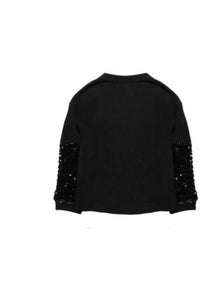 SEQUIN SLEEVE COZY SWEATER *ADDITIONAL COLORS AVAILABLE*