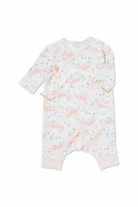 Narwhals Muslin Wrap Coverall (0-3 months)