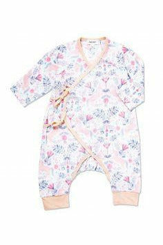 Unicorn Muslin Wrap Coverall (0-3 months)