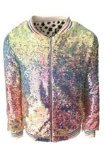 Load image into Gallery viewer, LS ICY OMBRE SEQUIN BOMBER
