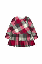 Load image into Gallery viewer, LS TIERED PLAID DRESS
